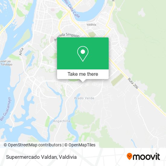 Supermercado Valdan map