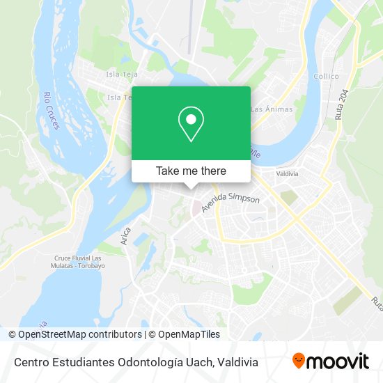 Centro Estudiantes Odontología Uach map