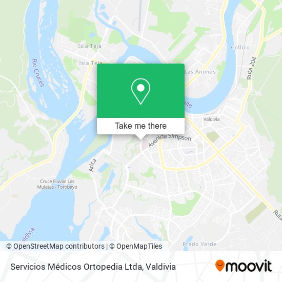 Servicios Médicos Ortopedia Ltda map
