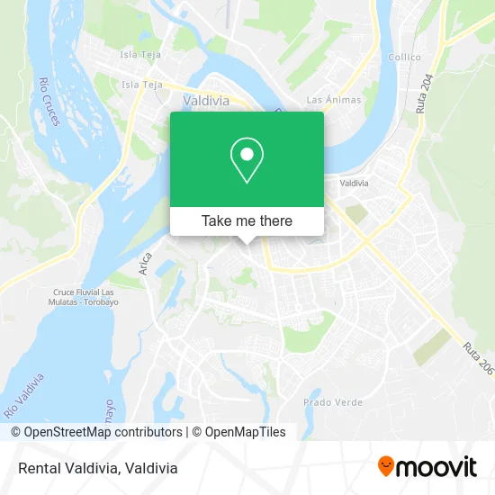 Rental Valdivia map