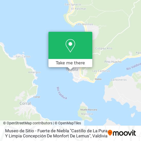 Mapa de Museo de Sitio - Fuerte de Niebla "Castillo de La Pura Y Limpia Concepción De Monfort De Lemus"