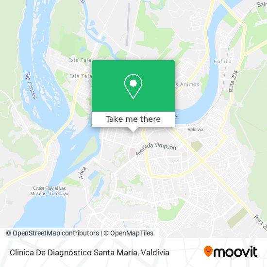 Clinica De  Diagnóstico Santa María map