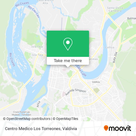 Mapa de Centro Medico Los Torreones
