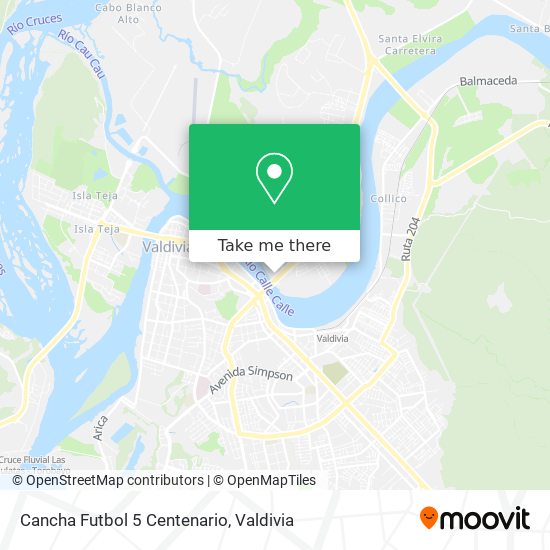Cancha Futbol 5 Centenario map