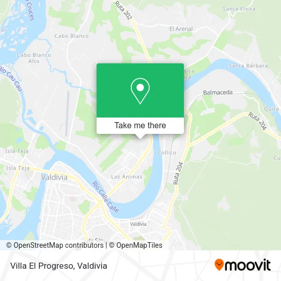 Villa El Progreso map