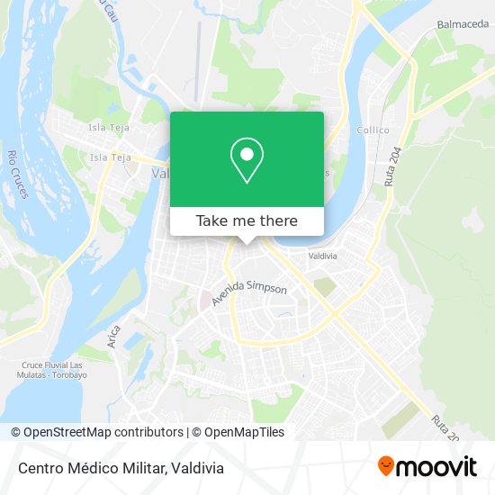 Mapa de Centro Médico Militar