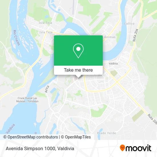 Avenida Simpson 1000 map