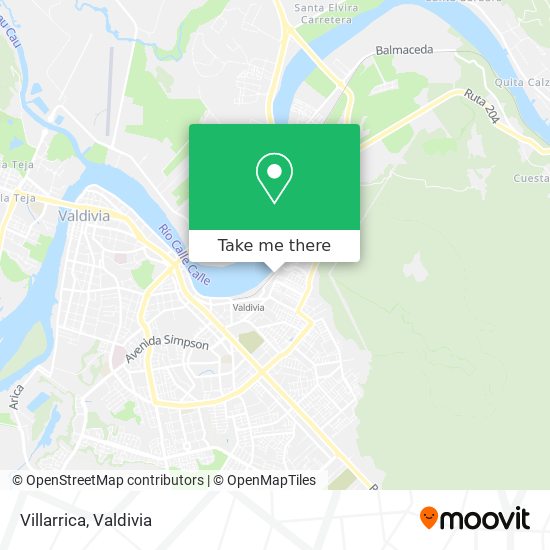 Mapa de Villarrica