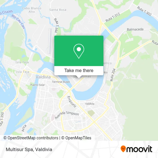 Multisur Spa map