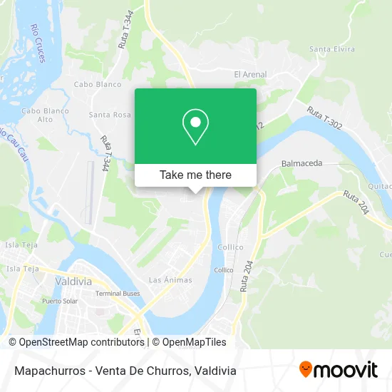 Mapachurros - Venta De Churros map