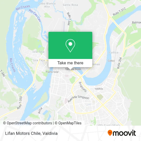 Lifan Motors Chile map