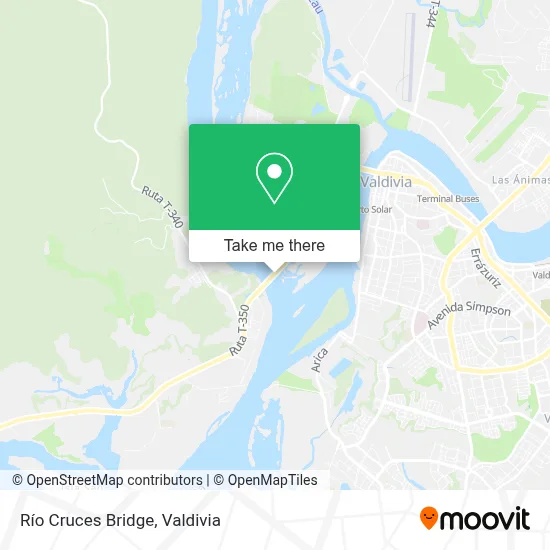 Río Cruces Bridge map