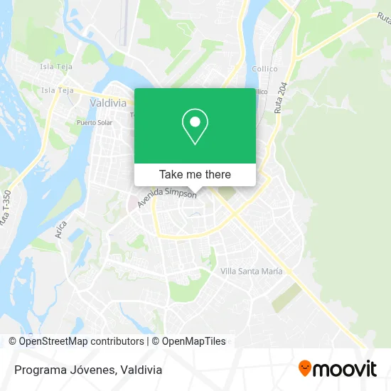 Programa Jóvenes map