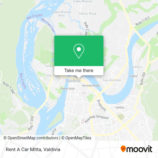 Rent A Car Mitta map