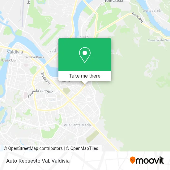 Auto Repuesto Val map