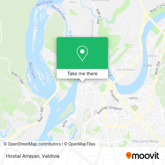 Hostal Arrayan map