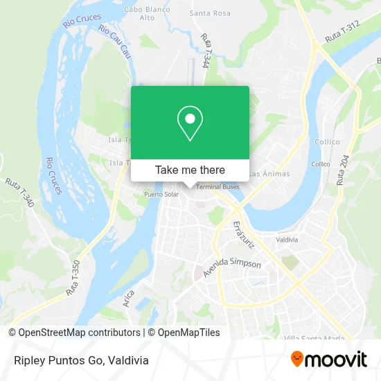 Ripley Puntos Go map