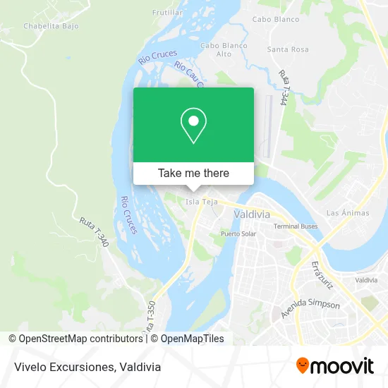 Vivelo Excursiones map