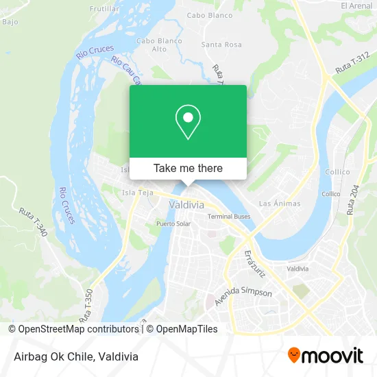 Airbag Ok Chile map