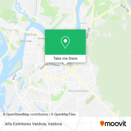Alfa Extintores Valdivia map