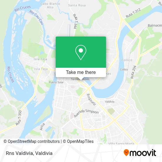 Rns Valdivia map