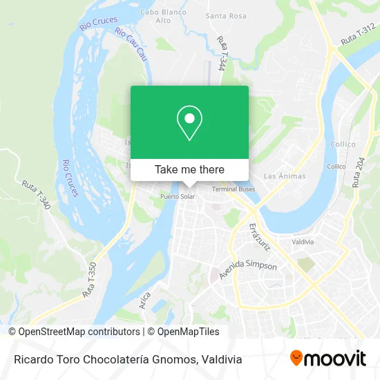 Ricardo Toro Chocolatería Gnomos map