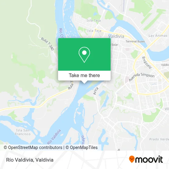 Río Valdivia map