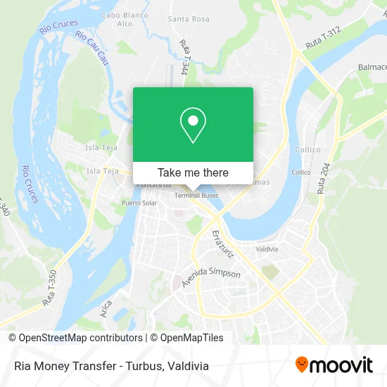 Ria Money Transfer - Turbus map