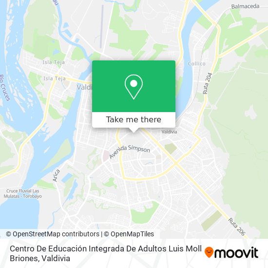 Mapa de Centro De Educación Integrada De Adultos Luis Moll Briones