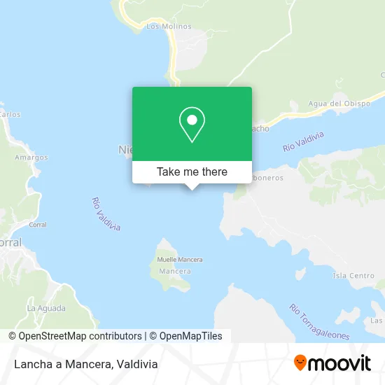 Lancha a Mancera map