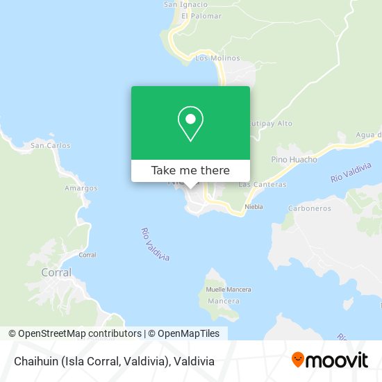 Chaihuin (Isla Corral, Valdivia) map