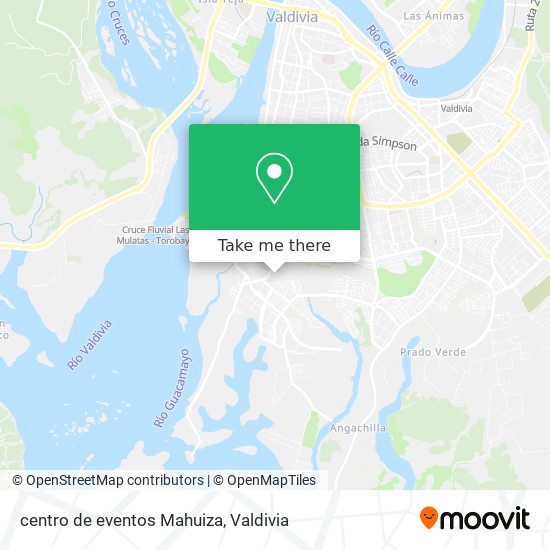 Mapa de centro de eventos Mahuiza