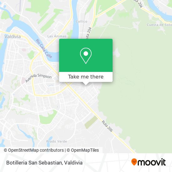 Botilleria San Sebastian map