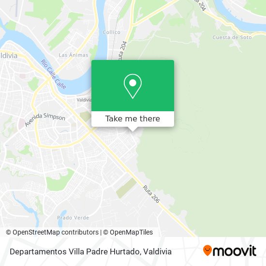 Departamentos Villa Padre Hurtado map