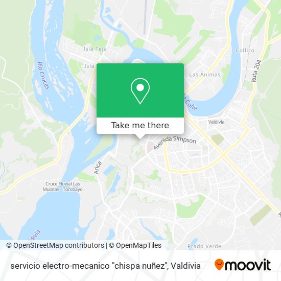 Mapa de servicio electro-mecanico "chispa nuñez"