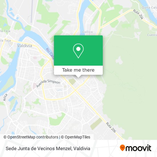 Sede Junta de Vecinos Menzel map
