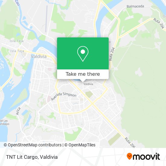Mapa de TNT Lit Cargo
