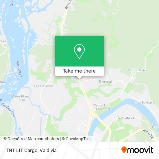Mapa de TNT LIT Cargo