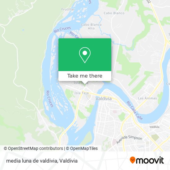 Mapa de media luna de valdivia