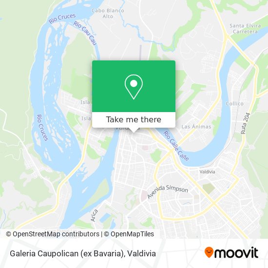Mapa de Galeria  Caupolican (ex Bavaria)