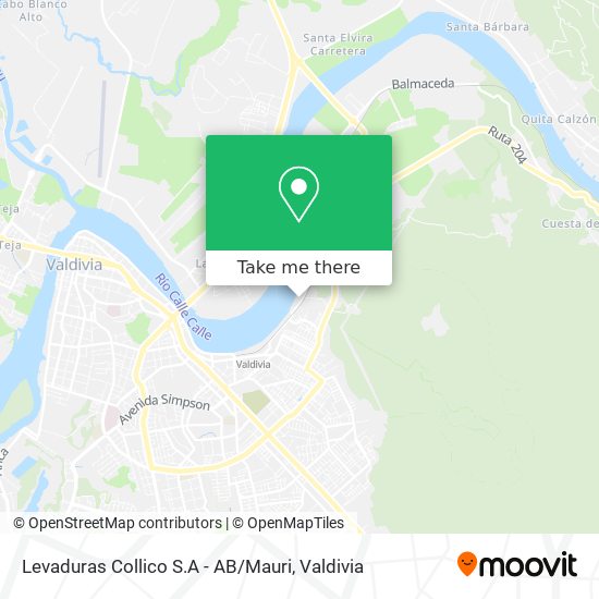 Mapa de Levaduras Collico S.A - AB / Mauri