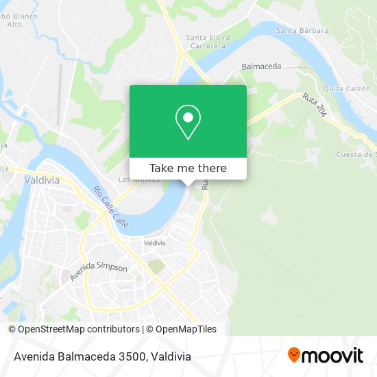 Mapa de Avenida Balmaceda 3500