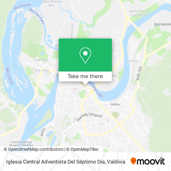 Mapa de Iglesia Central Adventista Del Séptimo Día