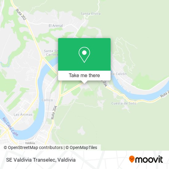 Mapa de SE Valdivia Transelec