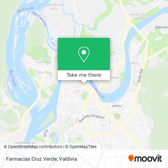 Mapa de Farmacias Cruz Verde