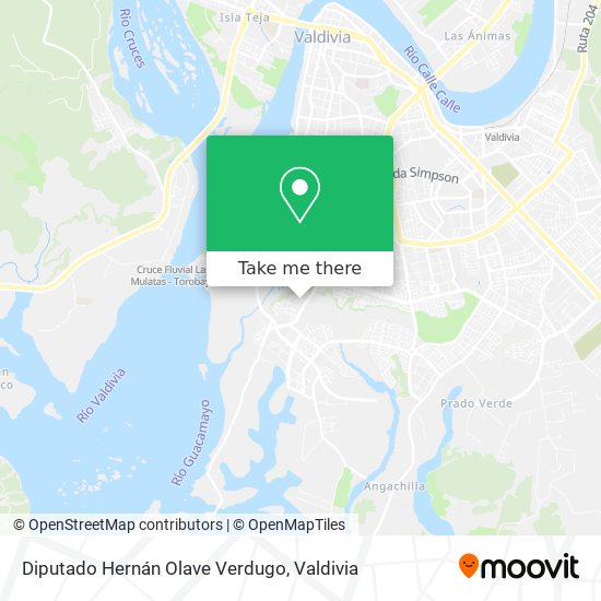 Mapa de Diputado Hernán Olave Verdugo