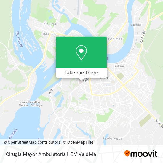 Cirugía Mayor Ambulatoria HBV map