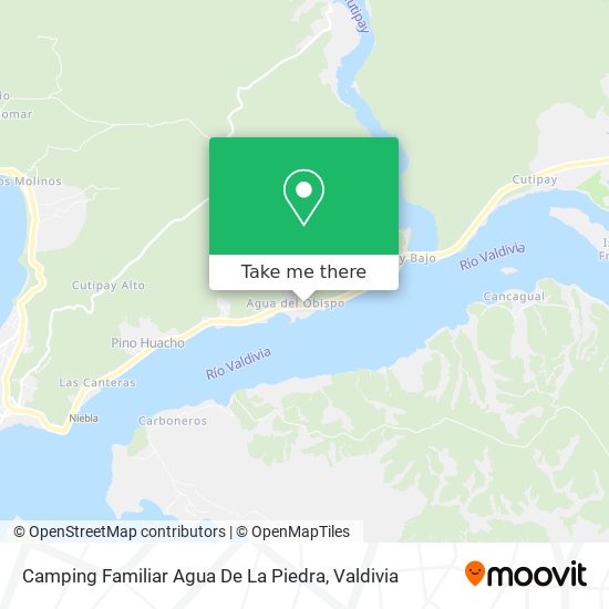 Camping Familiar Agua De La Piedra map