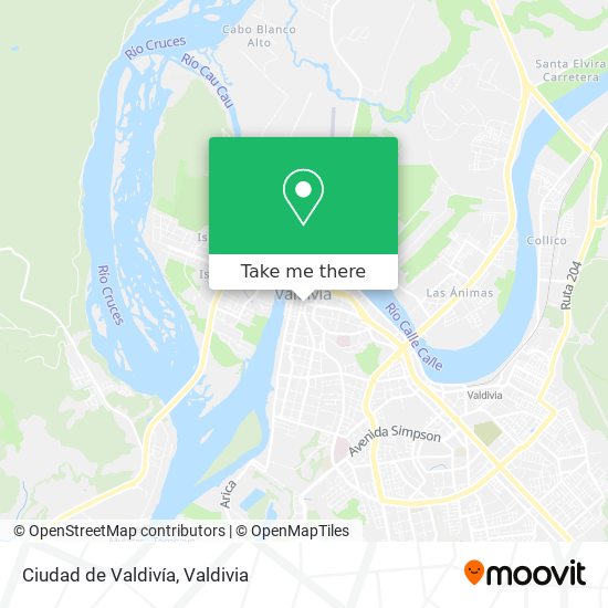 Mapa de Ciudad de Valdivía
