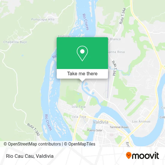 Rio Cau Cau map